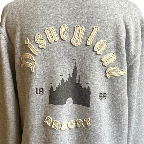 2024 Disneyland Vintage Castle Gray Embroidered Pullover Hoodie Adult S - Picture 8 of 10